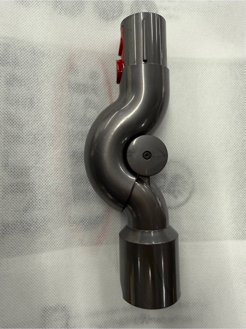 Dyson Dark Gray and Red Curved Attachment Connector